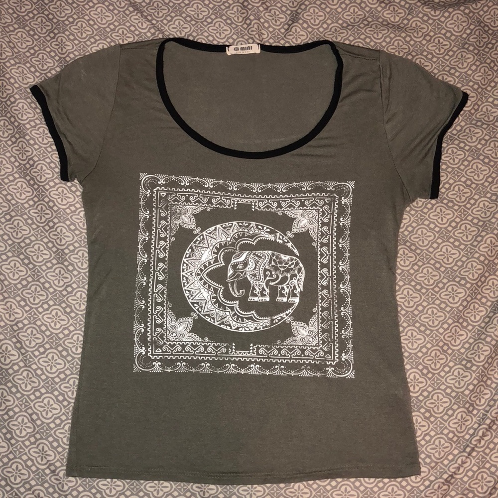 G Mini Elephant Crop Top